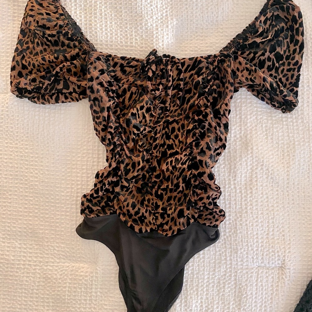 Cheetah Print Sheer Bodysuit